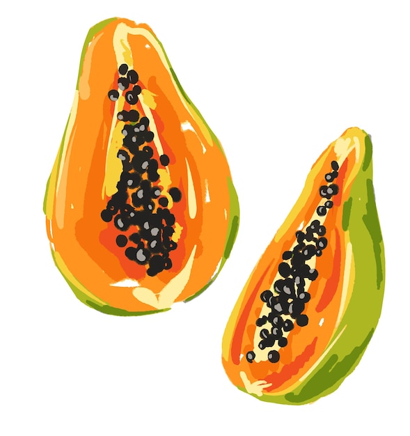 Frutos de papaya