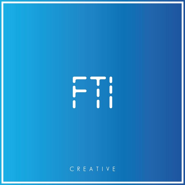 FTI Premium Vector último diseño de logotipo diseño creativo de logotipo vector ilustración monograma de logotipo mínimo