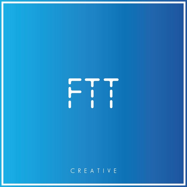 FTT Premium Vector último diseño de logotipo diseño creativo de logotipo vector ilustración monograma de logotipo mínimo