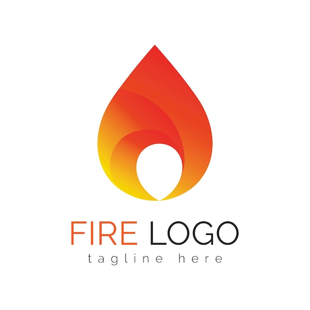 fuego diseño del logotipo