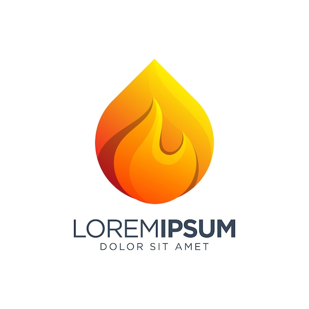 fuego diseño del logotipo
