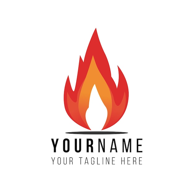 fuego diseño del logotipo