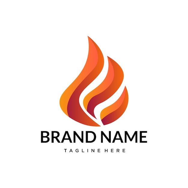 fuego diseño del logotipo
