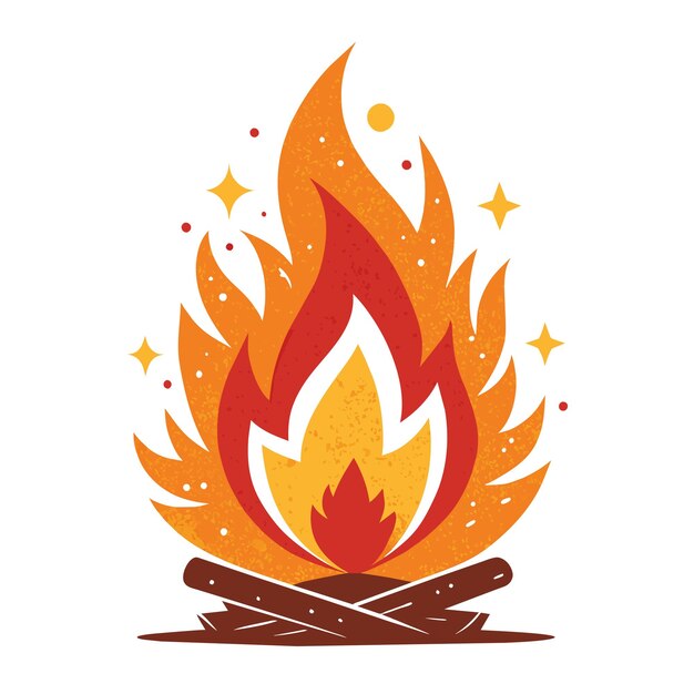 un fuego con una imagen de un fuego con las palabras arce en él