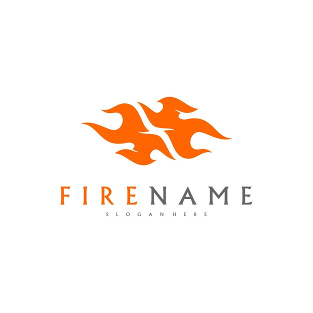 Fuego llamas fuego Logo diseño inspiración vector iconos