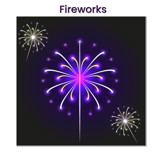 Fuegos artificiales deslumbrantes en un telón de fondo remoto