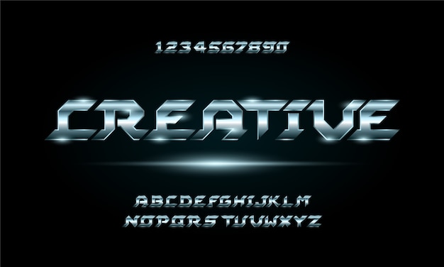 Fuente de alfabeto futurista moderno digital deportivo. tipografía fuentes de estilo urbano para tecnología, digital, diseño de logotipos de películas