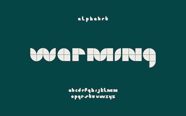 Fuente de alfabeto moderno fuentes de tipografía de lujo fuente de logotipo Vector Premium
