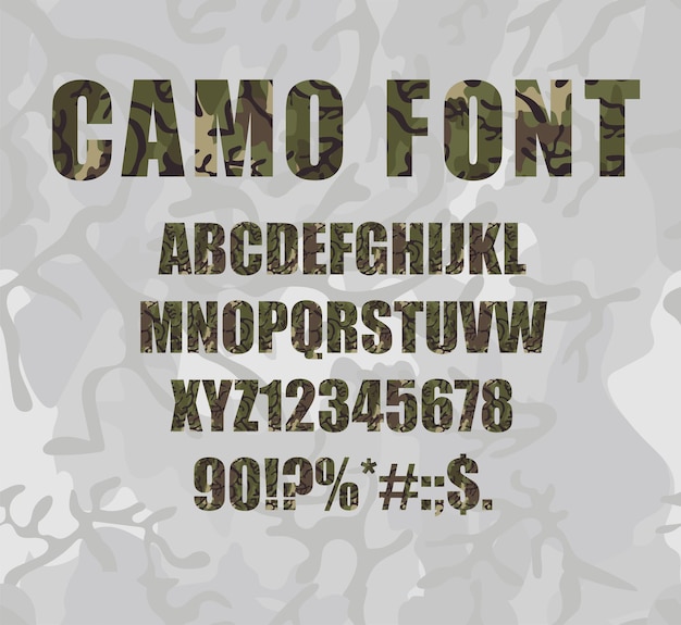 Vector fuente de camuflaje