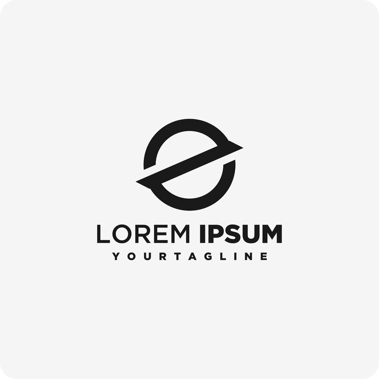 Vector fuente con conceptos de diseño de logotipo de planeta letra e imagen vectorial