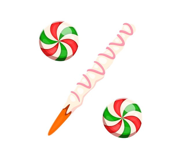 La fuente de los dulces de postre es el símbolo del porcentaje de puntuación.