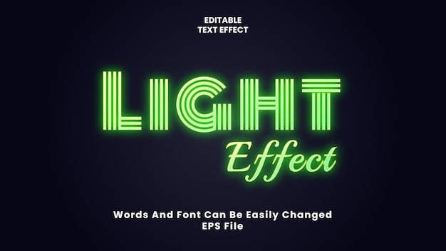 La fuente editable text effect y word se pueden cambiar