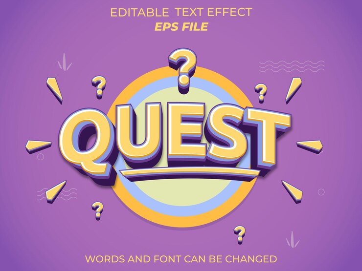Vector fuente de efecto de texto de búsqueda tipografía editable plantilla vectorial de texto 3d