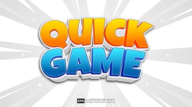 Fuente de efecto de texto editable Quick Game