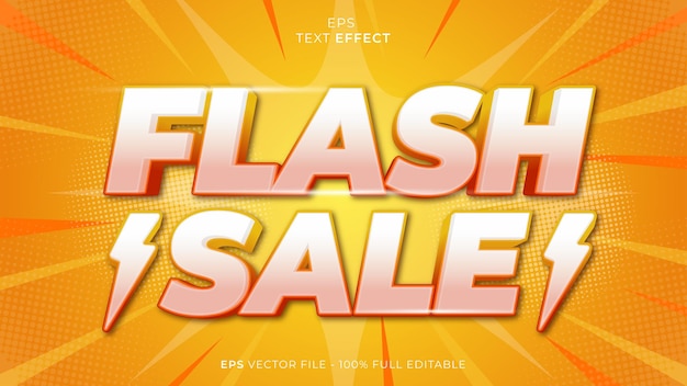 fuente de efecto de texto editable de venta flash