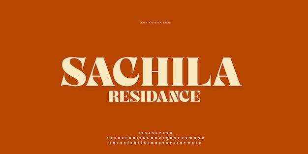 Fuente elegante mayúscula minúscula y número letras clásicas diseños de moda mínimos tipografía m