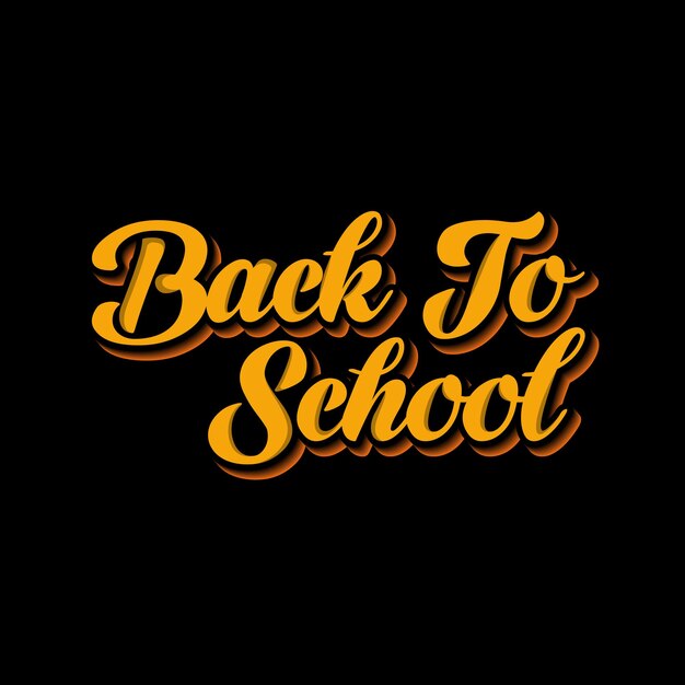 Fuente de la escuela 3d negrita estilo colorido tipografía moderna para la ilustración de vector de cartel.