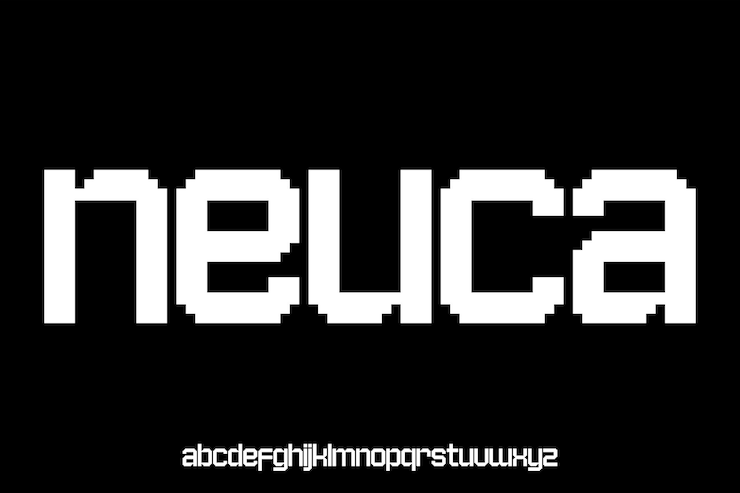 Vector fuente geométrica moderna futurista moderna