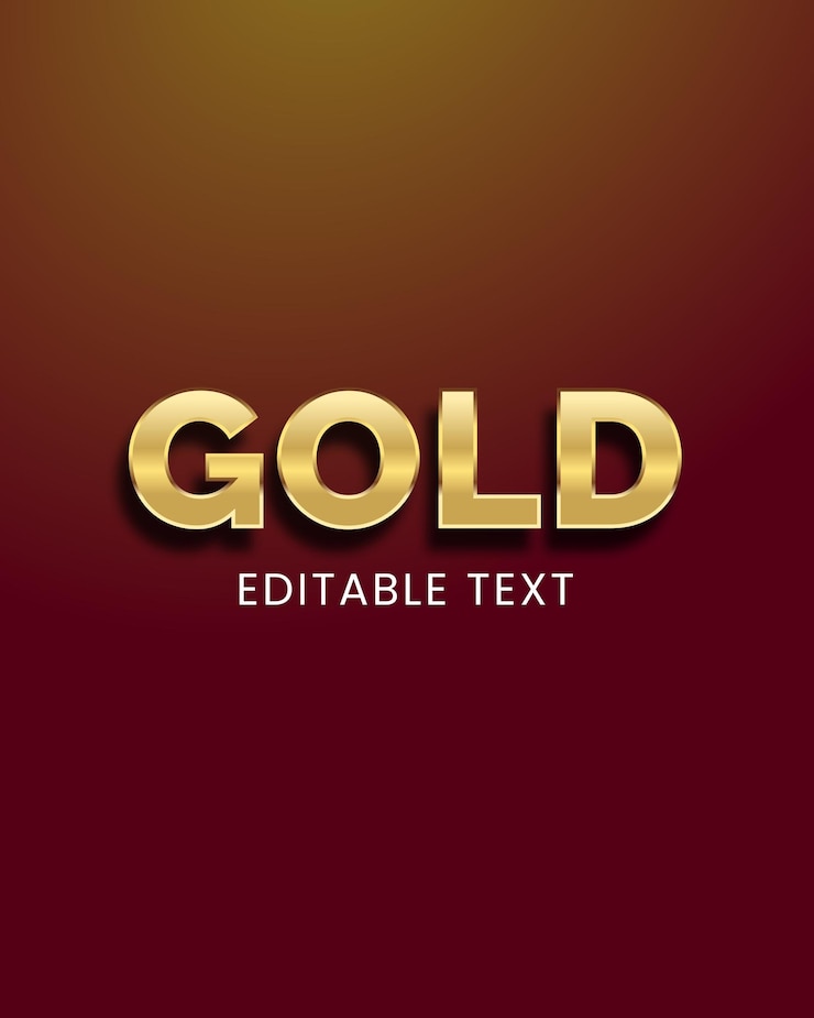 Vector fuente de gradiente dorado con fondo