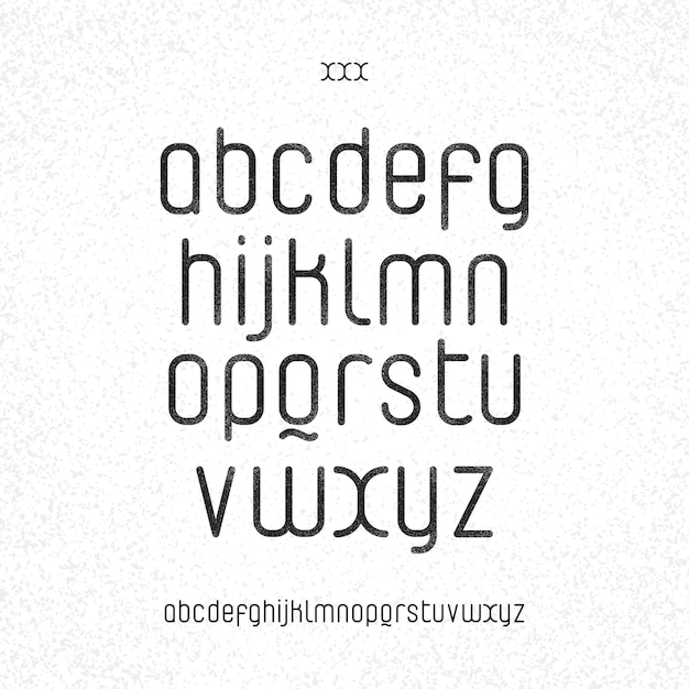 Fuente de letra del alfabeto moderno elegante. fuente de logotipo de fuentes de tipografía de lujo Vector Premium