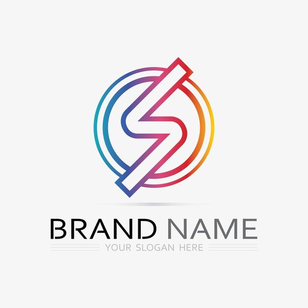 Fuente del logotipo S y gráfico vectorial del diseño del logotipo de la letra S