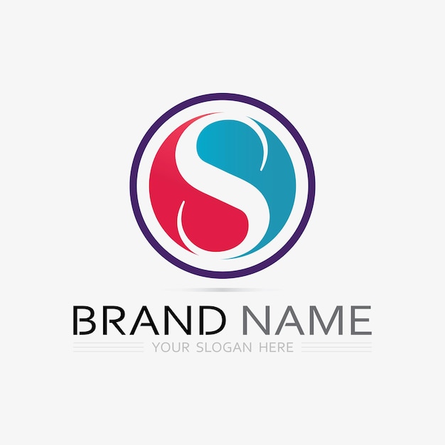 Fuente del logotipo S y gráfico vectorial del diseño del logotipo de la letra S