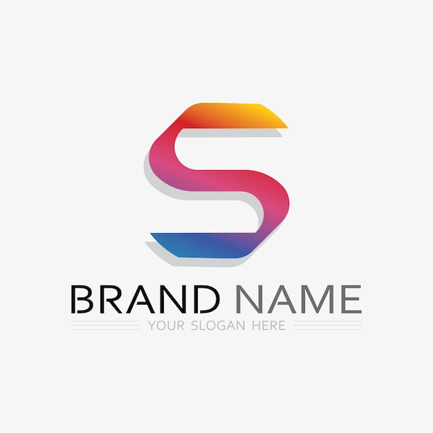 Fuente del logotipo S y gráfico vectorial del diseño del logotipo de la letra S