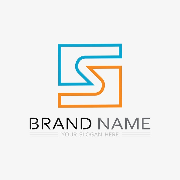 Fuente del logotipo S y gráfico vectorial del diseño del logotipo de la letra S