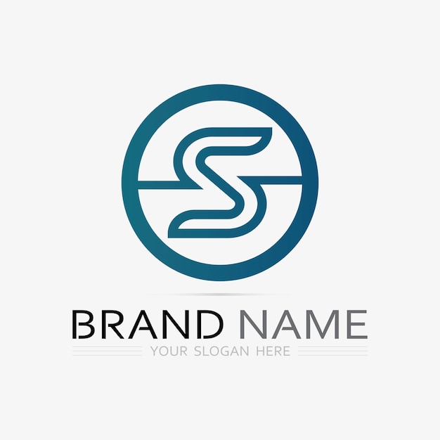 Fuente del logotipo S y gráfico vectorial del diseño del logotipo de la letra S