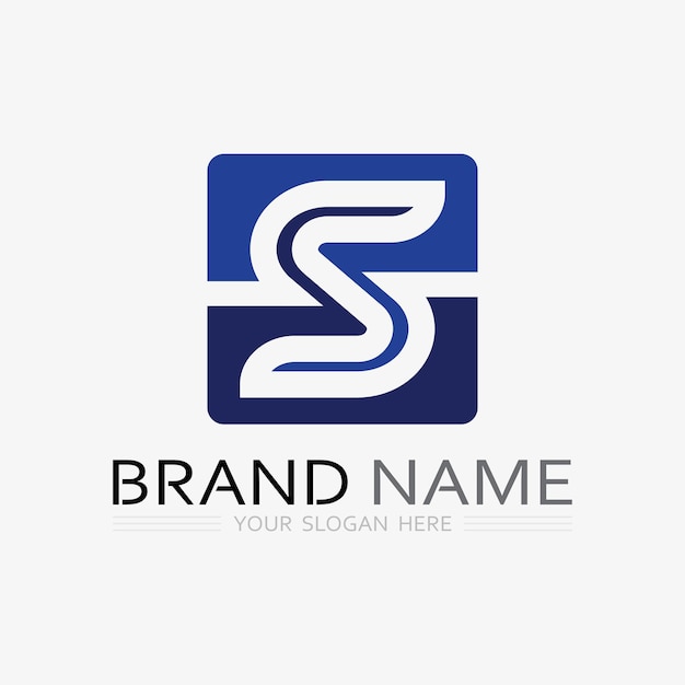 Fuente del logotipo S y gráfico vectorial del diseño del logotipo de la letra S