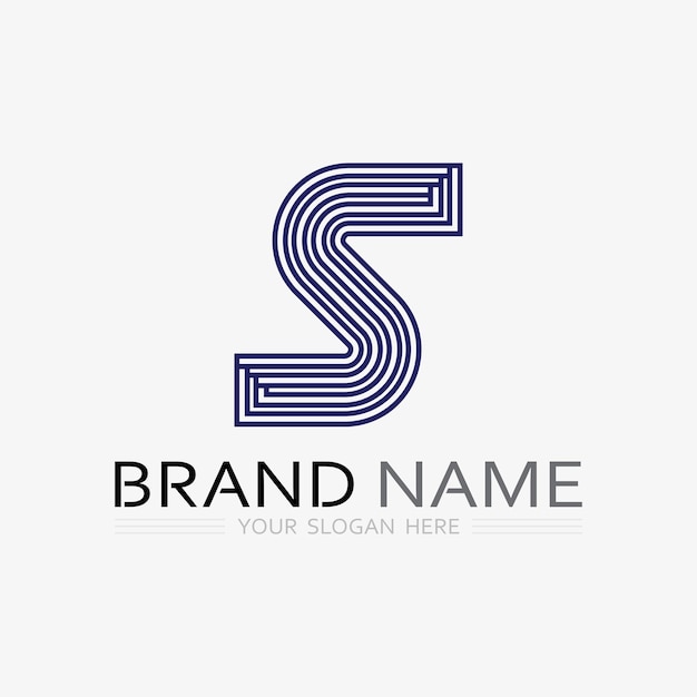 Fuente del logotipo S y gráfico vectorial del diseño del logotipo de la letra S