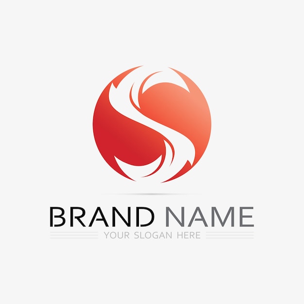 Fuente del logotipo S y gráfico vectorial del diseño del logotipo de la letra S