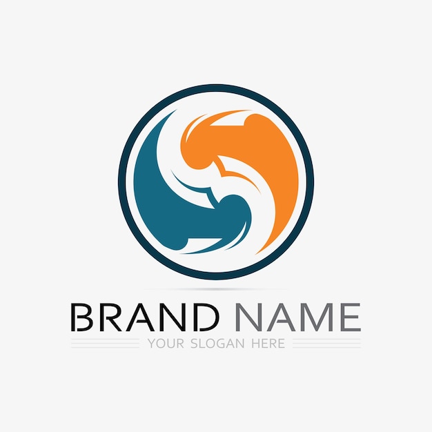 Fuente del logotipo S y gráfico vectorial del diseño del logotipo de la letra S