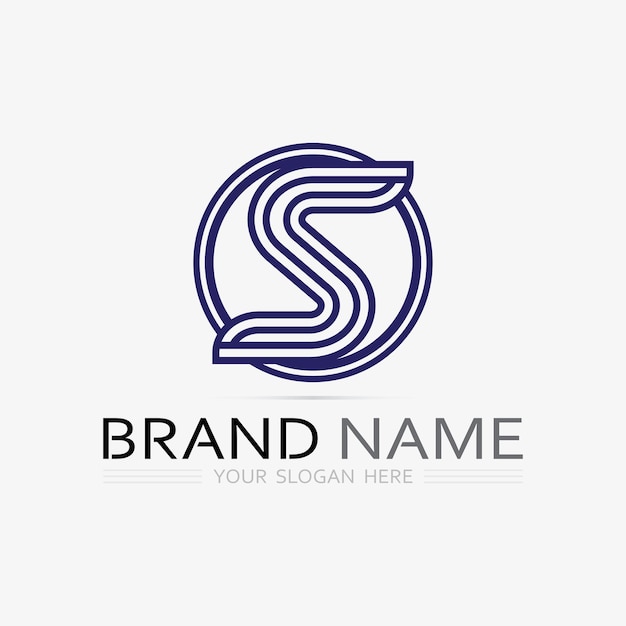 Fuente del logotipo S y gráfico vectorial del diseño del logotipo de la letra S