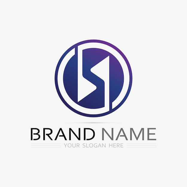 Fuente del logotipo S y gráfico vectorial del diseño del logotipo de la letra S