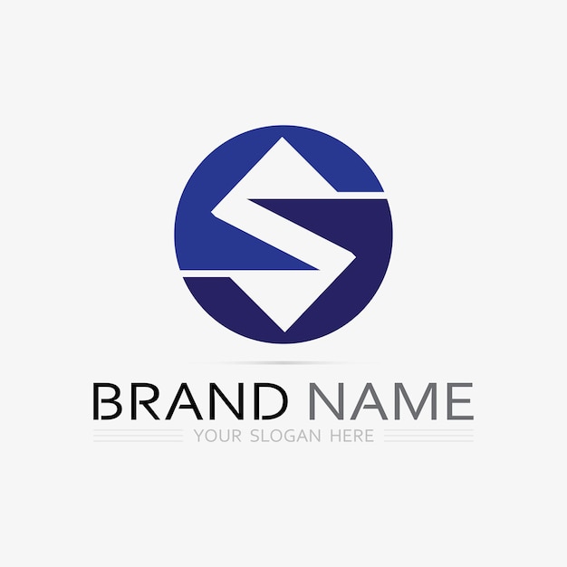 Fuente del logotipo S y gráfico vectorial del diseño del logotipo de la letra S