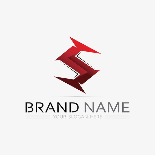 Fuente del logotipo S y gráfico vectorial del diseño del logotipo de la letra S