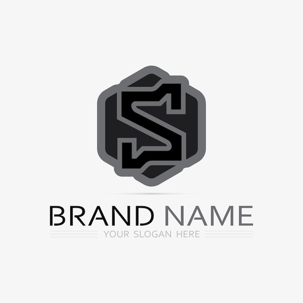 Fuente del logotipo S y gráfico vectorial del diseño del logotipo de la letra S