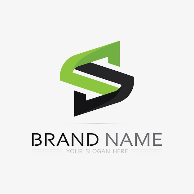 Fuente del logotipo S y gráfico vectorial del diseño del logotipo de la letra S