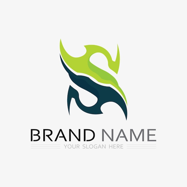 Fuente del logotipo S y gráfico vectorial del diseño del logotipo de la letra S