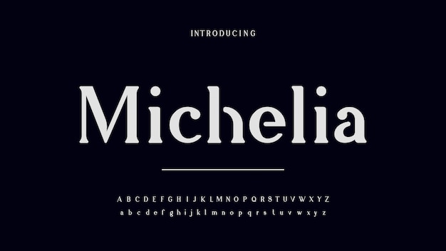 Fuente michelia serif