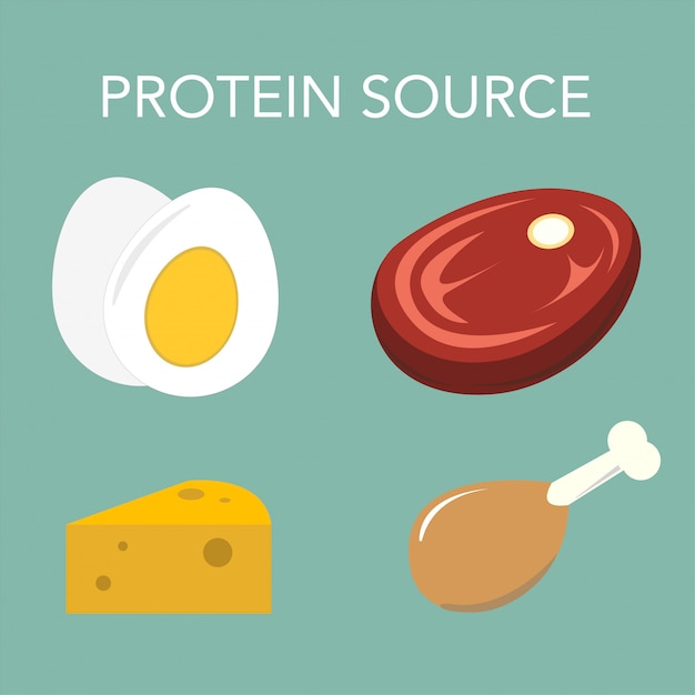 Fuente de proteína Huevo Carne Queso Pollo