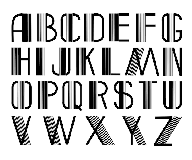 Una fuente que está formada por las letras abc.