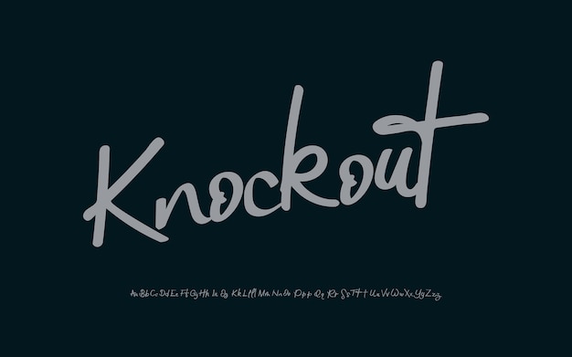 Fuente de script elegante, fuente de logotipo de fuentes de tipografía de lujo Vector Premium.