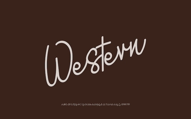 Fuente de script elegante, fuente de logotipo de fuentes de tipografía de lujo Vector Premium.