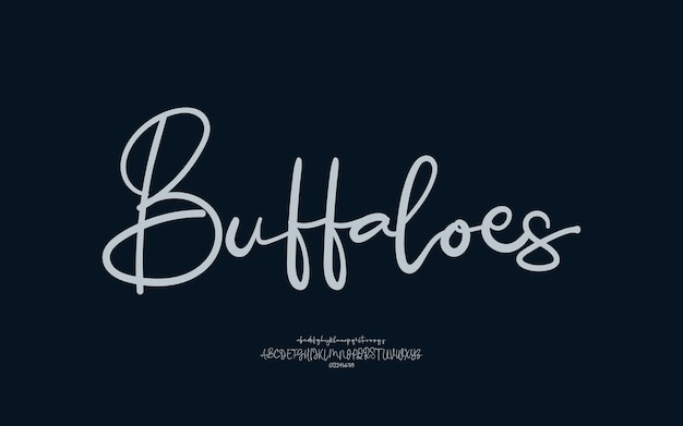 Fuente de script elegante, fuente de logotipo de fuentes de tipografía de lujo Vector Premium.