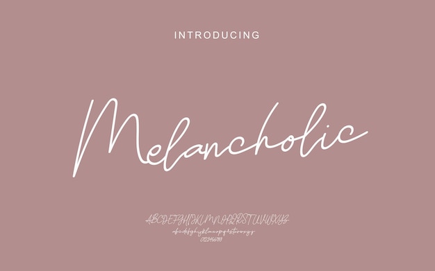 Fuente de script elegante, fuente de logotipo de fuentes de tipografía de lujo Vector Premium.