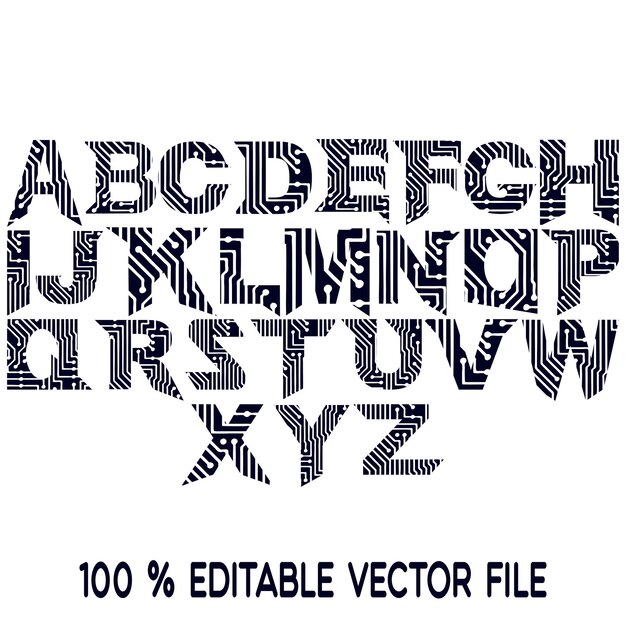 Fuente de textura de cristal Alfabeto vectorial con letras latinas Fuente de mosaico