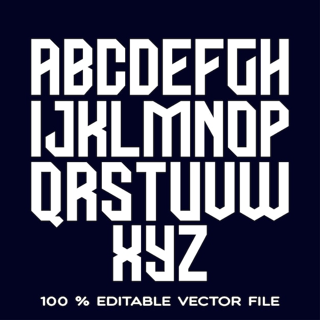 Fuente de textura de cristal Alfabeto vectorial con letras latinas Fuente de mosaico