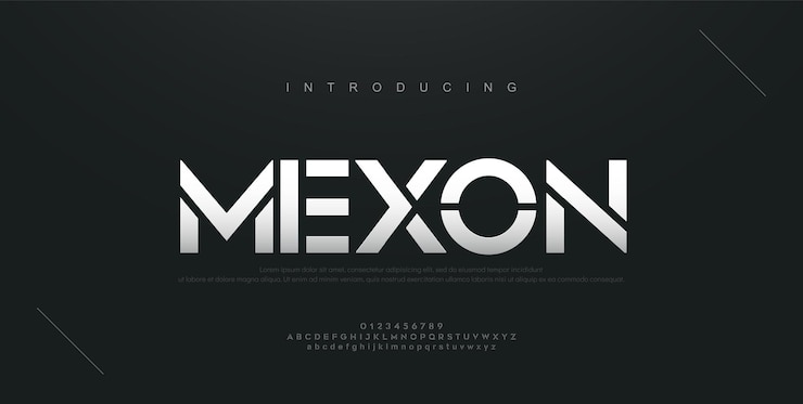 Vector fuentes del alfabeto urbano moderno del deporte. tipografía, tecnología abstracta, moda, digital, fuente de logotipo creativo futuro.
